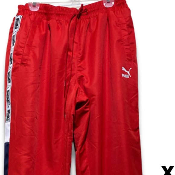 Puma Men's Red Straight Leg XTG Woven Pants Size XL (PRE-LOVED) - Picture 2 of 3